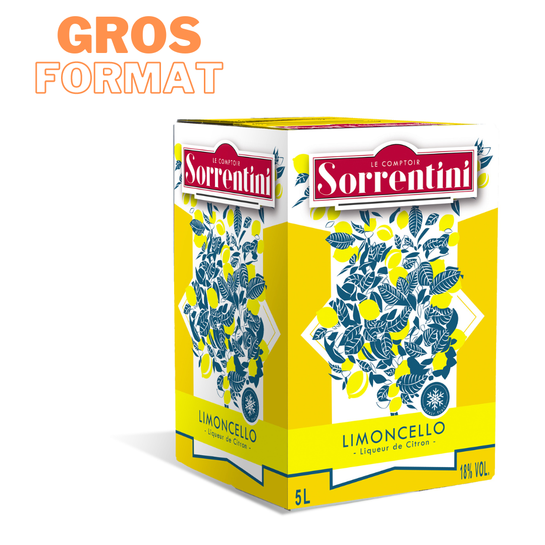 LIMONCELLO CLASSIQUE SORRENTINI- CUBI 5L 18°