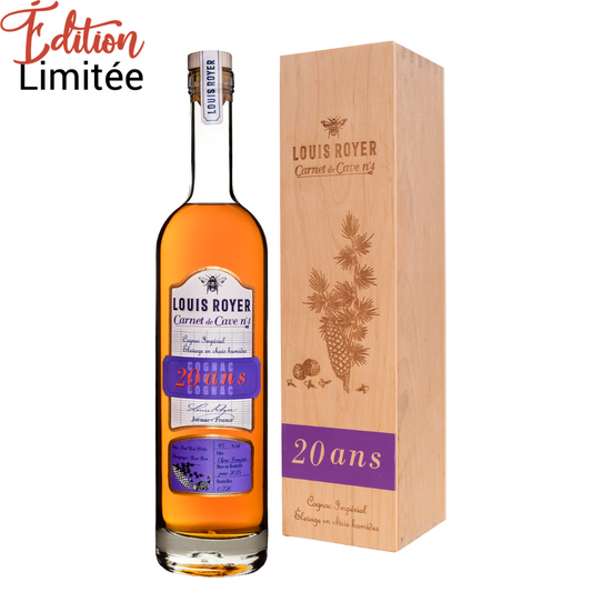 LOUIS ROYER COGNAC - CARNET DE CAVE N°4 - COGNAC IMPERIAL 20ANS (50CL)