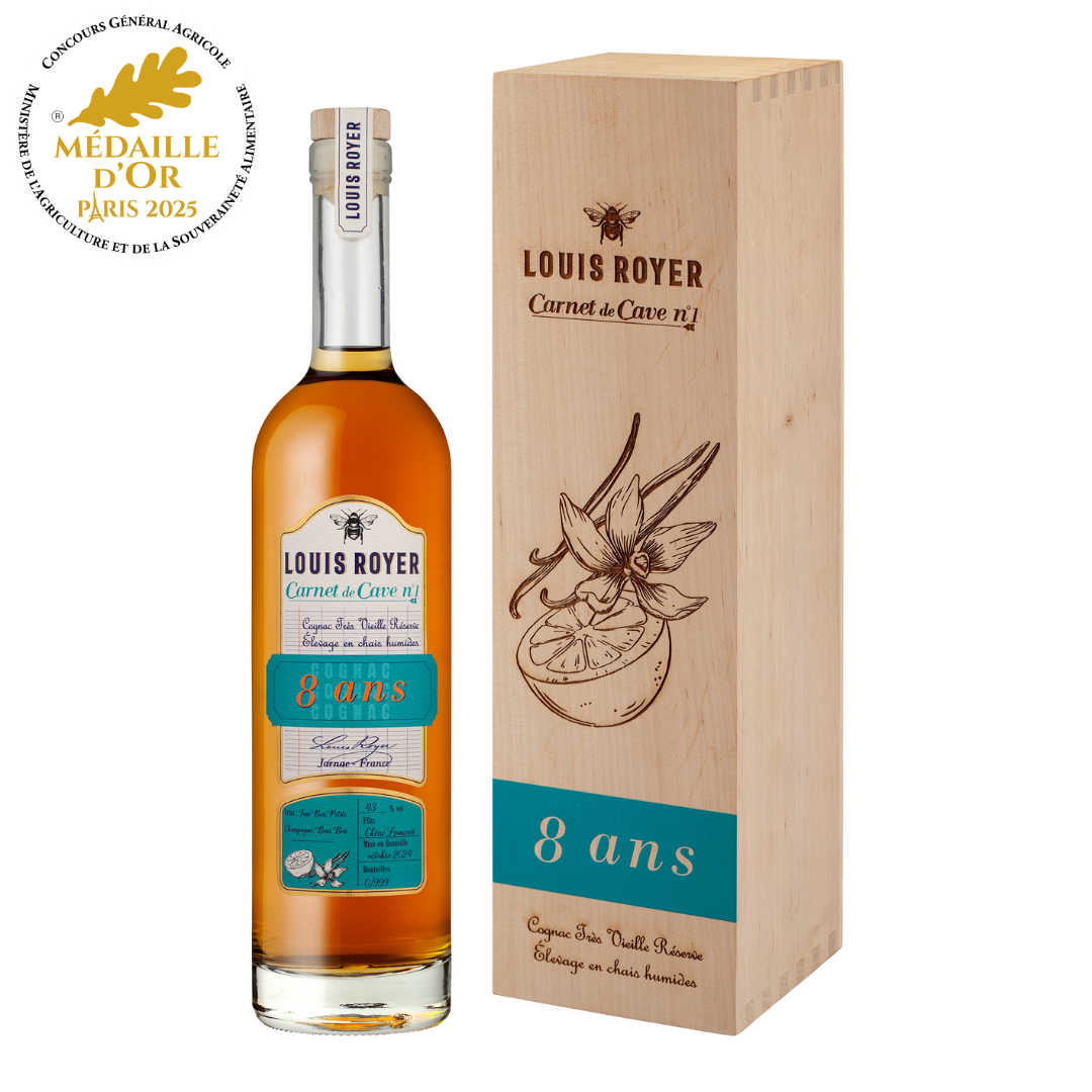 LOUIS ROYER COGNAC - CARNET DE CAVE N°1 - 8 ANS (50CL)