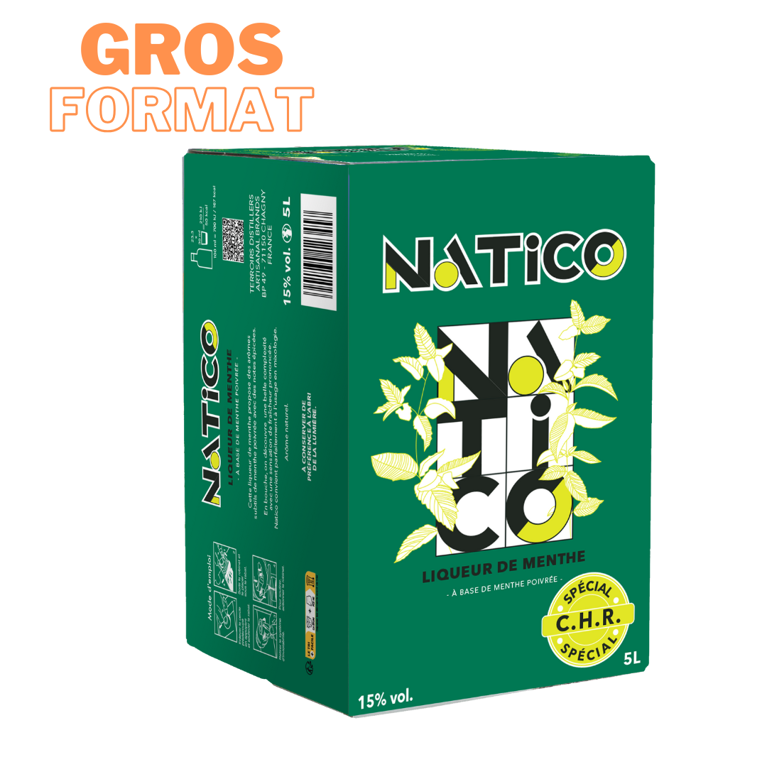 NATICO - PEPPERMINT - LIQUEUR DE MENTHE CUBI 5L
