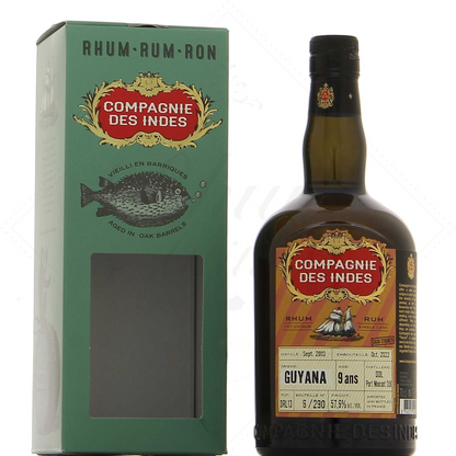 RHUM SINGLE CASK -  GUYANA 9 ANS - FÛT DRL13 - 57.6°