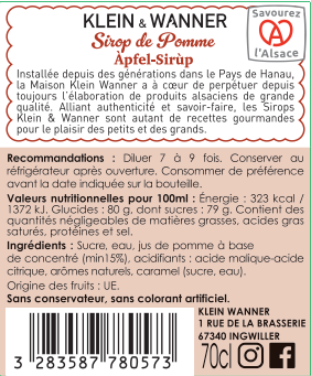 SIROP DE POMME